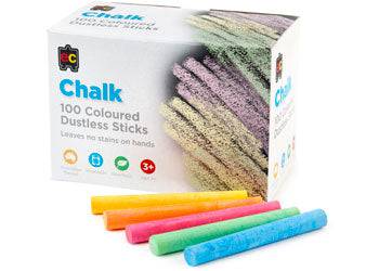 Coloured Classroom Dustless Chalk - Educational Vantage