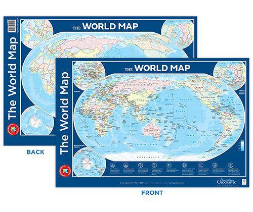 Map of the World Poster - Educational Vantage