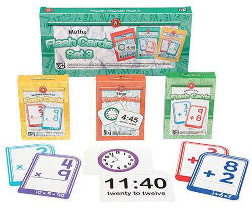 Maths Flash Cards Set of 3 - Educational Vantage