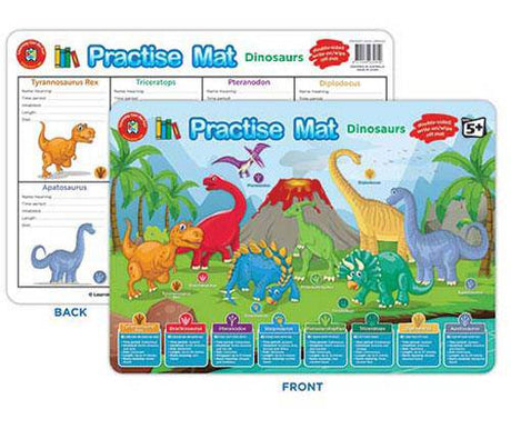 Practise Mat Dinosaurs - Educational Vantage