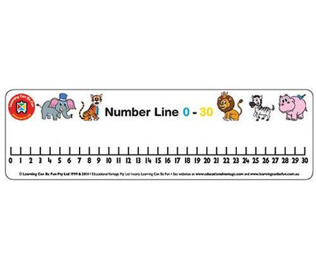 Student Number Line 0-30 Hangsell - Educational Vantage