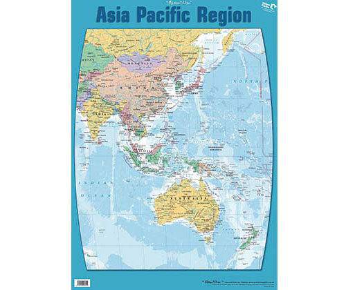 Wall Chart Asia Pacific Region (Double-Sided) - Educational Vantage