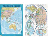 Wall Chart Asia Pacific Region (Double-Sided) - Educational Vantage