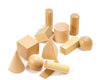 Wooden Geometric Solids Set of 12 - Educational Vantage