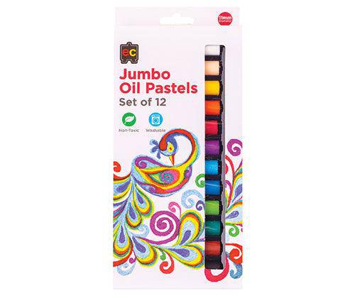 EC Jumbo Oil Pastels Pack of 12 - Educational Vantage