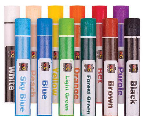 EC Jumbo Oil Pastels Pack of 12 - Educational Vantage