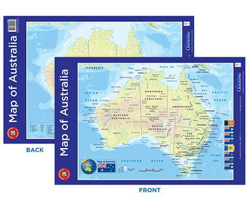 Map of Australia Poster - Educational Vantage