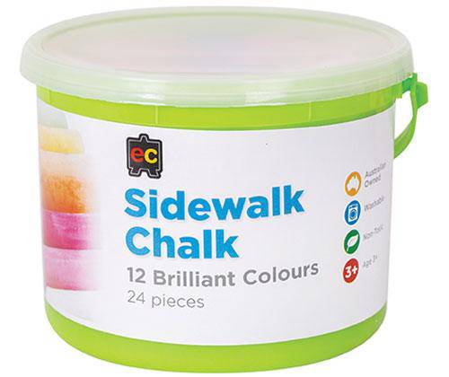 EC Sidewalk Chalk Pack of 24 - Educational Vantage