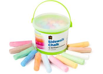 EC Sidewalk Chalk Pack of 24 - Educational Vantage