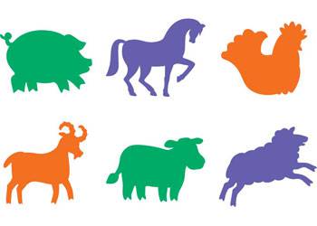 Farmyard Animals Stencils - Educational Vantage