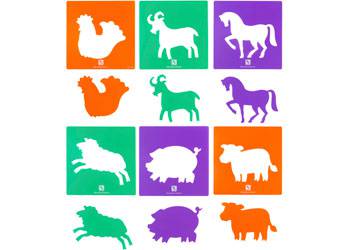 Farmyard Animals Stencils - Educational Vantage