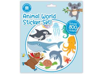 Animal World Sticker Set - Educational Vantage