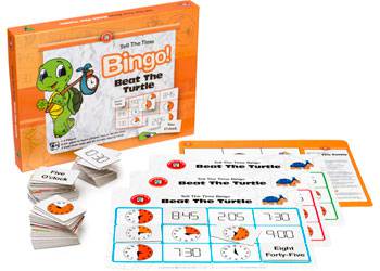 Beat The Turtle (Tell The Time) Bingo! - Educational Vantage