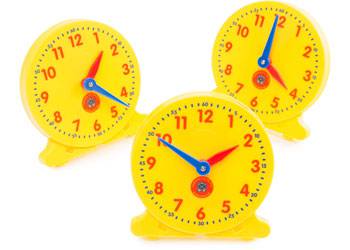 Teach Me Time Student Clocks Box of 6 - Educational Vantage