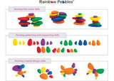 Rainbow Pebbles Plastic Container - Educational Vantage