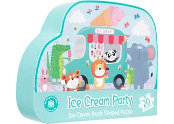 Ice Cream Party Truck Shaped Puzzle - Educational Vantage