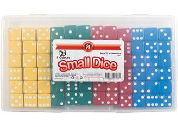 Small Plastic Dice Set of 72 - Educational Vantage