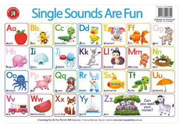 Single Sounds Are Fun Placemat - Educational Vantage