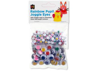 Rainbow Pupil Joggle Eyes - Educational Vantage