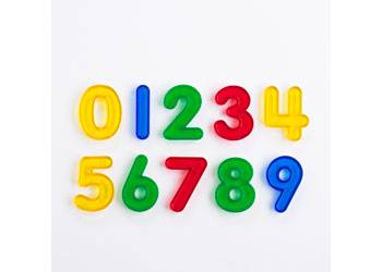 Transparent Numbers Set of 10 - Educational Vantage