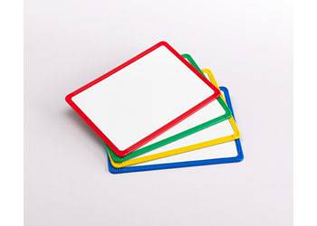 Magnetic Plastic Framed Whiteboards Set of 4 - Educational Vantage