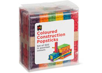 Coloured Construction Popsticks - Educational Vantage