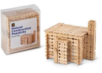 Natural Construction Popsticks - Educational Vantage