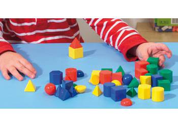 Mini Geometric Solids Set of 40 - Educational Vantage