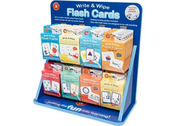 Write & Wipe Flash Cards Display - Educational Vantage