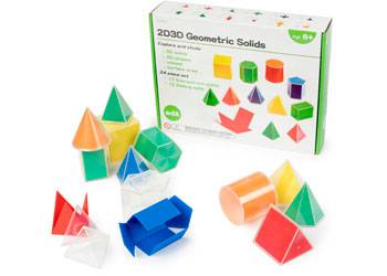 2D/3D Geometric Solids - Educational Vantage