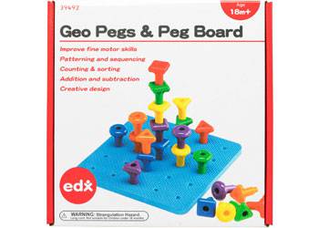 Geo Pegs and Peg Board - Educational Vantage