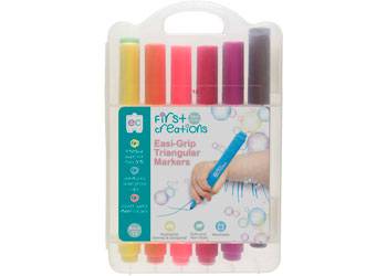 Easi-Grip Triangular Markers Packet of 12 - Educational Vantage