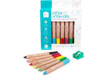 Easi-Grip Coloured Wooden Pencils - Educational Vantage