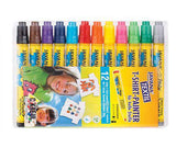 Textile Markers Coloured Pack of 12 - Educational Vantage