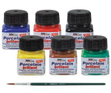 Porcelain Paint Coloured 20mL Pack of 6 - Educational Vantage