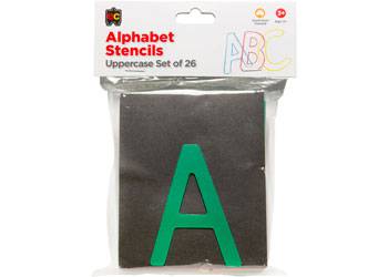 Alphabet Upper Case Stencil - Educational Vantage