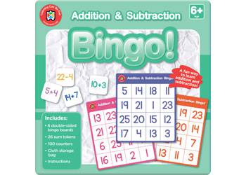 Addition & Subtraction Bingo - Educational Vantage