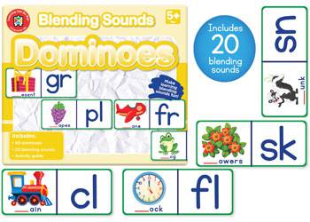 Blending Sounds Dominoes - Educational Vantage