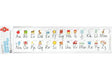 Alphabet Desk Strips Modern Cursive Script - Hangs - Educational Vantage