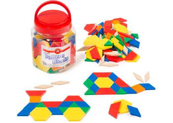 Plastic Pattern Blocks - Educational Vantage