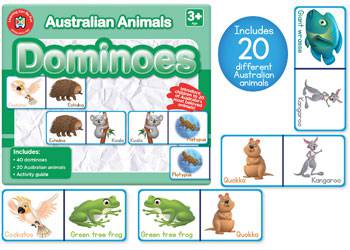 Australian Animals Dominoes - Educational Vantage