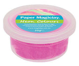 Paper Magiclay 240g Neon Colours 12 Canisters - Educational Vantage