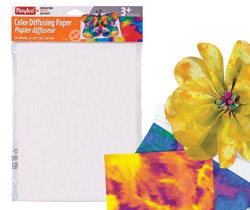 Colour Diffusing Paper 23 x 30cm Pack of 50 - Educational Vantage