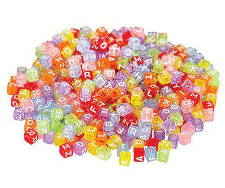 Alphabet Cube Beads 100g - Educational Vantage