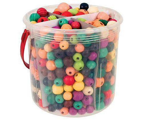 Basics Wooden Beads 575g - Educational Vantage