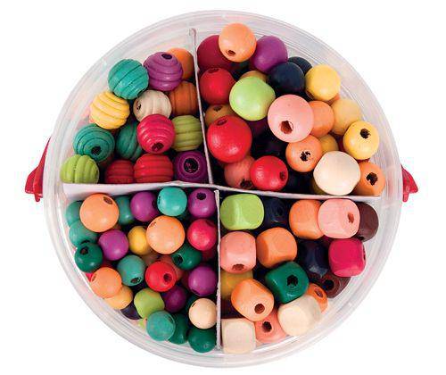 Basics Wooden Beads 575g - Educational Vantage