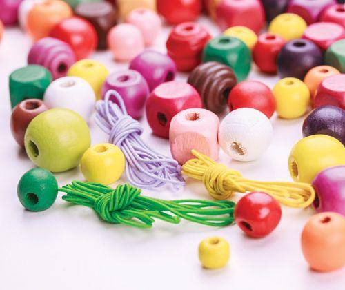 Basics Wooden Beads 575g - Educational Vantage