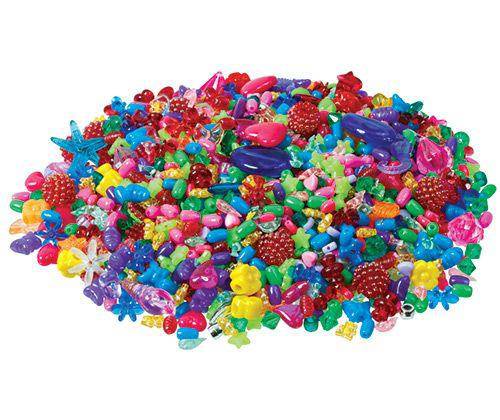 Craft Beads Assorted 250g - Educational Vantage