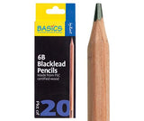 Zart Basics Blacklead Pencils Pack of 20 - Educational Vantage