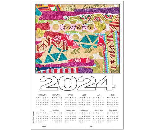 Calendar Blanks Lightweight A3 2024 Pack of 10 - Educational Vantage